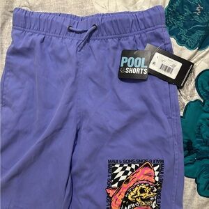 Maui and Sons Lavender Kids Pool Shorts